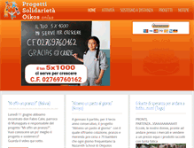 Tablet Screenshot of progettisolidarietaoikos.org